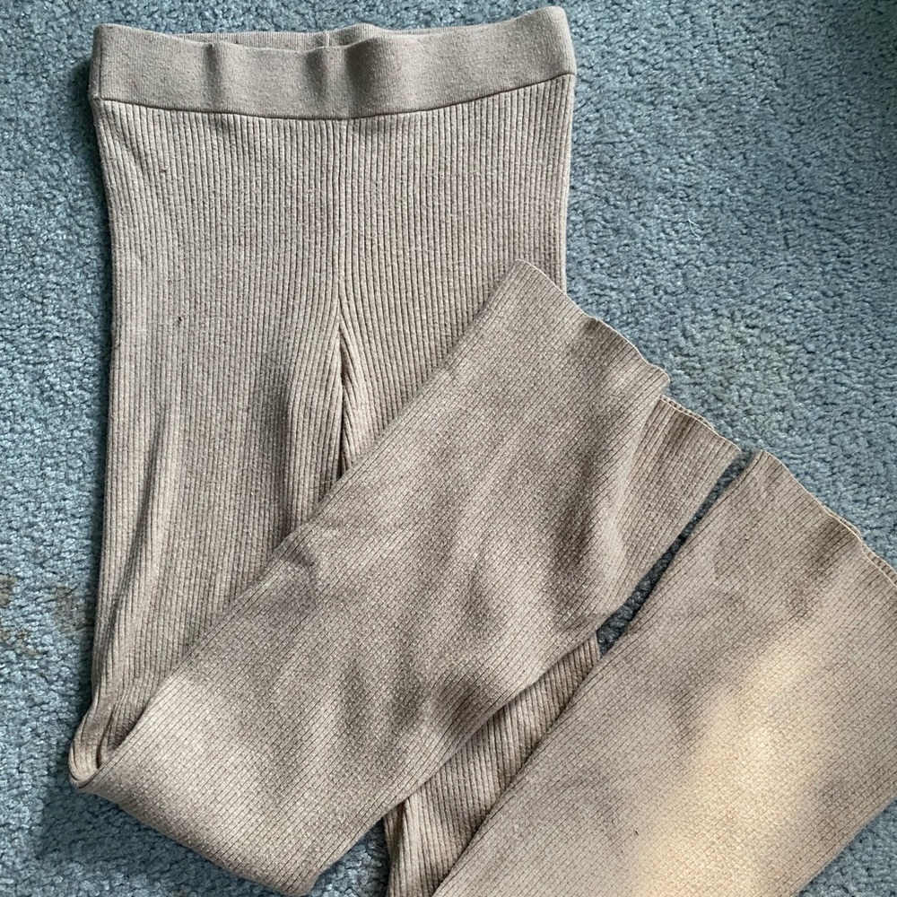 tan ribbed pants